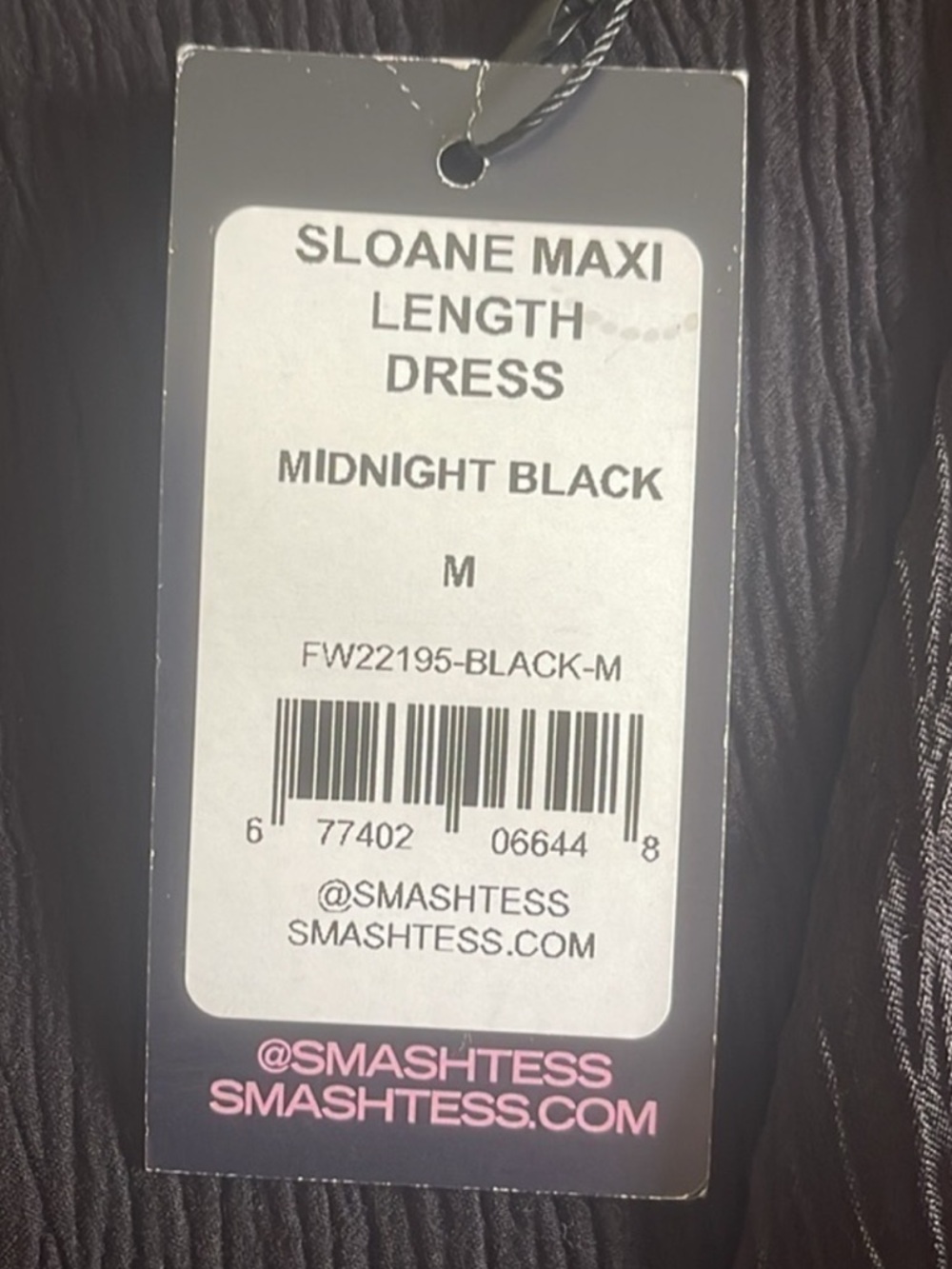 Minimalist Black Maxi Dress Long Sleeve Travel Wrinkle Resistant Chic - Picture 6 of 12
